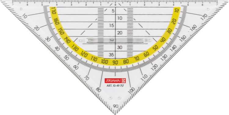 Produktbild: Brunnen Geometrie-Dreieck 16cm Griff klar