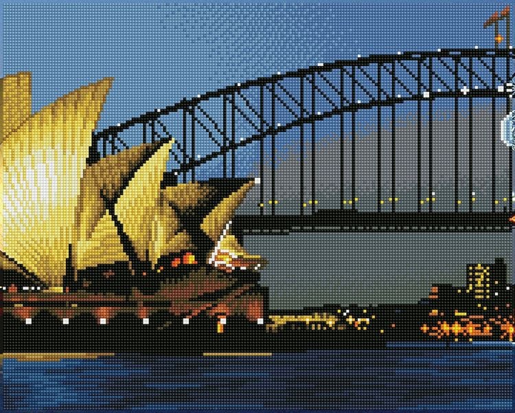 Produktbild: DIAMOND DOTZ - Diamond Painting Sydney bei Nacht