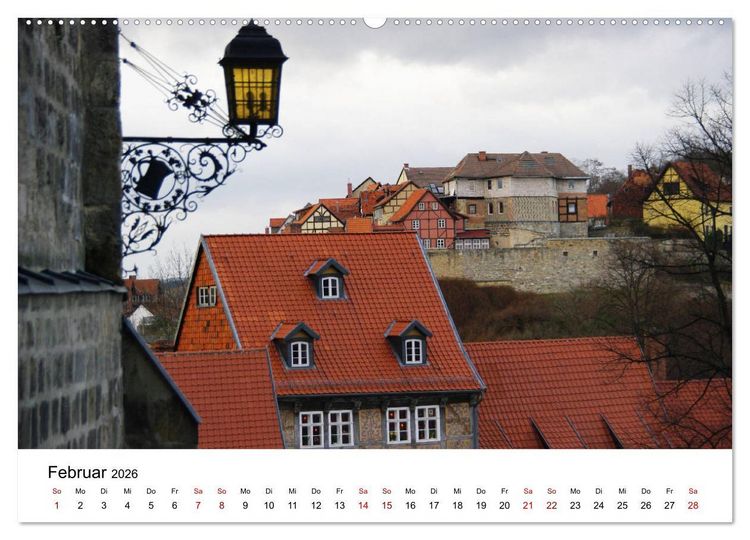 Produktbild: Weltkulturerbe Quedlinburg (hochwertiger Premium Wandkalender 2026 DIN A2 quer), Kunstdruck in Hochglanz