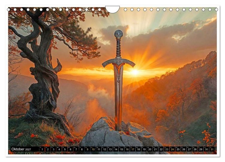 Produktbild: Keltischer Schatten (Wandkalender 2027 DIN A4 quer), CALVENDO Monatskalender