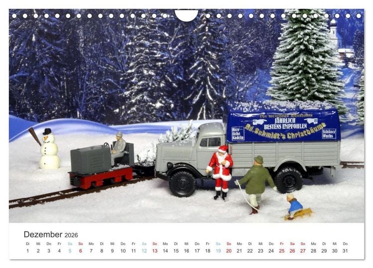 Produktbild: Modellbahnen aus aller Welt - H0, N, Z (Wandkalender 2026 DIN A4 quer), CALVENDO Monatskalender