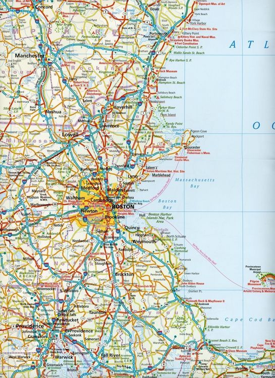 Produktbild: Reise Know-How Landkarte USA 05, Neuengland (1:600.000) : Connecticut, Maine, Massachusetts, New Hampshire, Rhode Island, Vermont