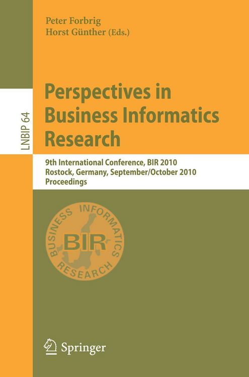 Produktbild: Perspectives in Business Informatics Research