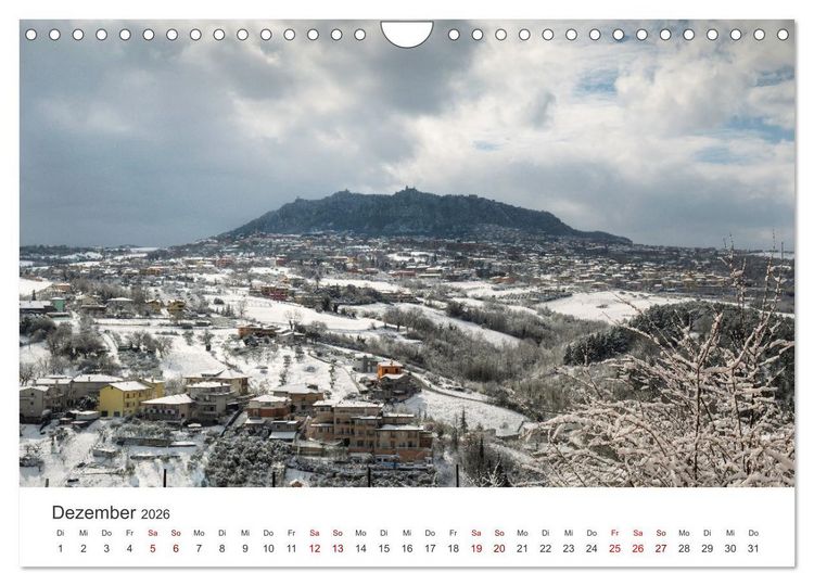 Produktbild: San Marino Die &auml;lteste Republik der Welt (Wandkalender 2026 DIN A4 quer), CALVENDO Monatskalender