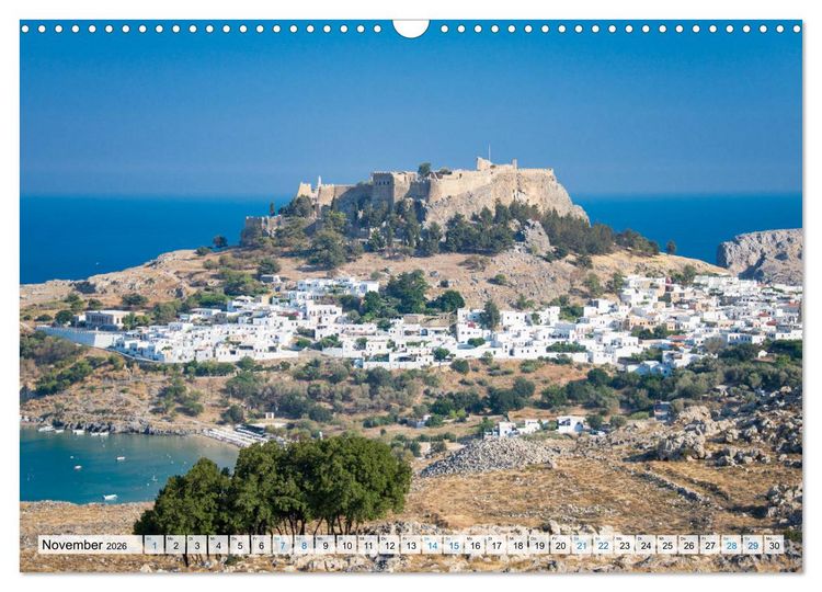 Produktbild: Rhodos - Traumhafter S&uuml;den (Wandkalender 2026 DIN A3 quer), CALVENDO Monatskalender