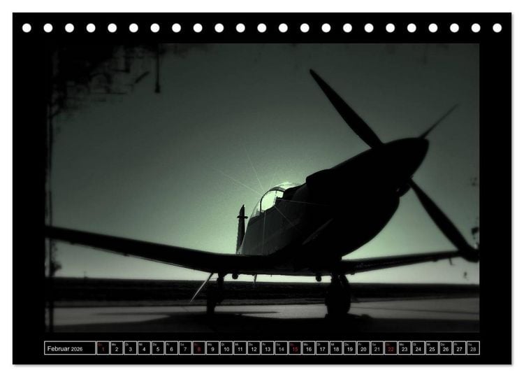 Produktbild: Farbe rund ums Flugzeug! (Tischkalender 2026 DIN A5 quer), CALVENDO Monatskalender