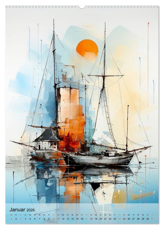 Produktbild: Segeln - Leinen los zum Segelt&ouml;rn (hochwertiger Premium Wandkalender 2026 DIN A2 hoch), Kunstdruck in Hochglanz