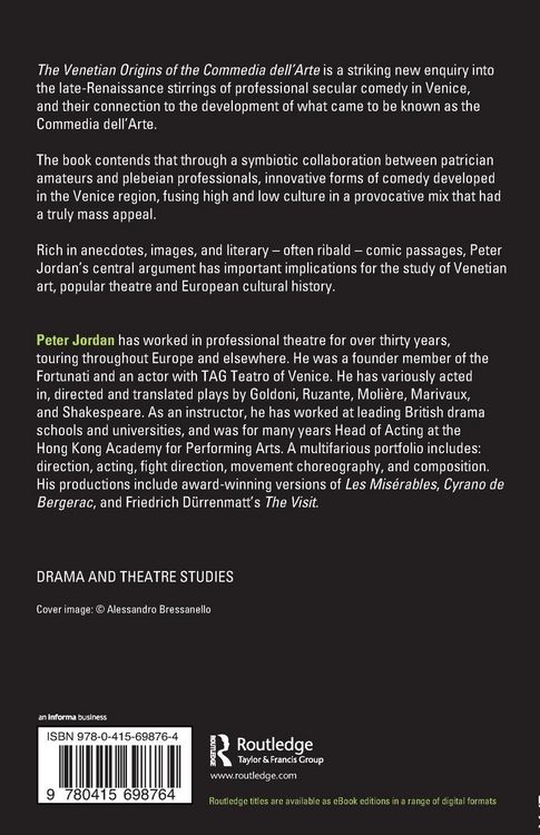 Produktbild: The Venetian Origins of the Commedia dell'Arte