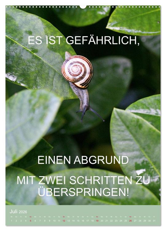 Produktbild: Nimm das Leben leicht, auch wenn's manchmal schwerf&auml;llt (hochwertiger Premium Wandkalender 2026 DIN A2 hoch), Kunstdruck in Hochglanz