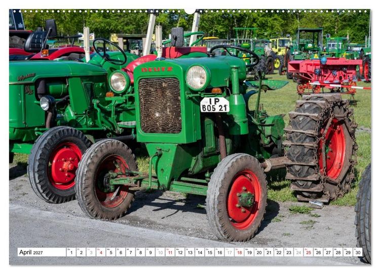 Produktbild: Alte Deutz Traktoren mit Charakter (Wandkalender 2027 DIN A2 quer), CALVENDO Monatskalender