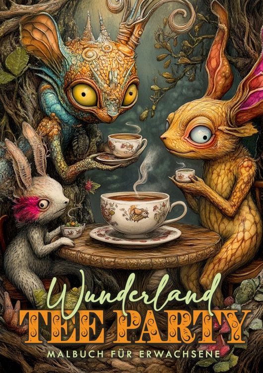 Produktbild: Wunderland Tee Party Malbuch f&uuml;r Erwachsene