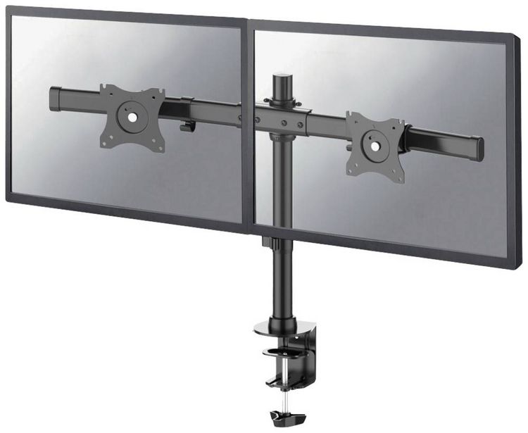 Produktbild: Neomounts Monitor-Tischhalterung FPMA-DCB100DBLACK 2 Display(s) 25,4 cm (10") - 68,6 cm (27") Schwarz Schwenkbar, Rotierbar, Neigbar