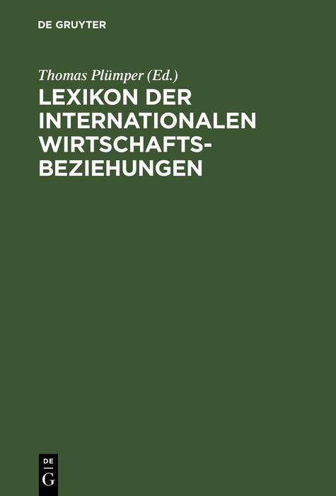 Produktbild: Lexikon der Internationalen Wirtschaftsbeziehungen