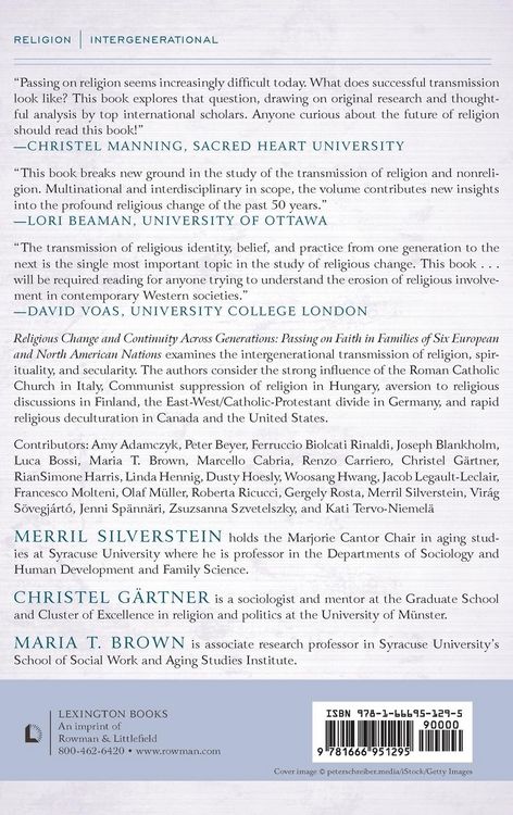 Produktbild: Religious Change and Continuity Across Generations