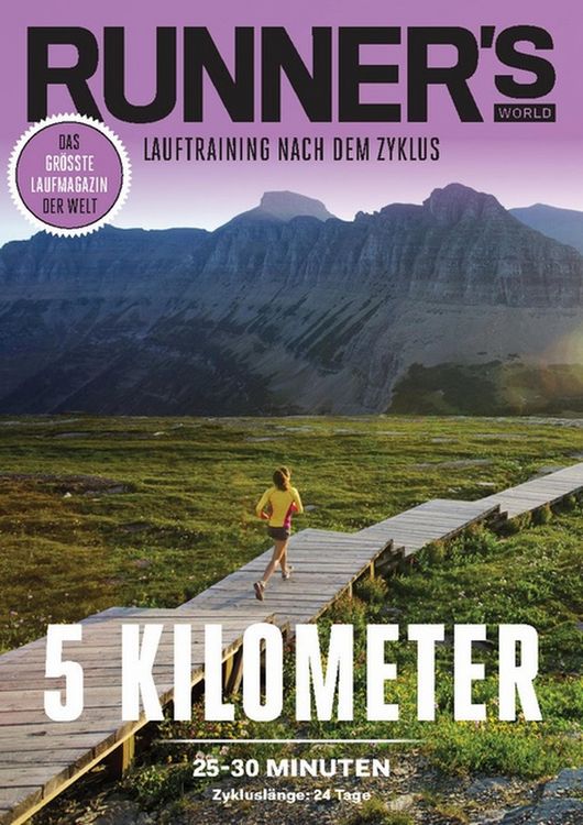 Produktbild: RUNNER'S WORLD 5 Kilometer unter 25-30 Minuten - Zyklusl&auml;nge: 24 Tage