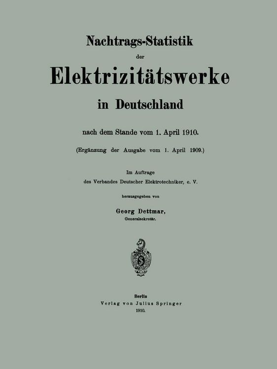 Produktbild: Nachtrags-Statistik der Elektrizit&auml;tswerke in Deutschland