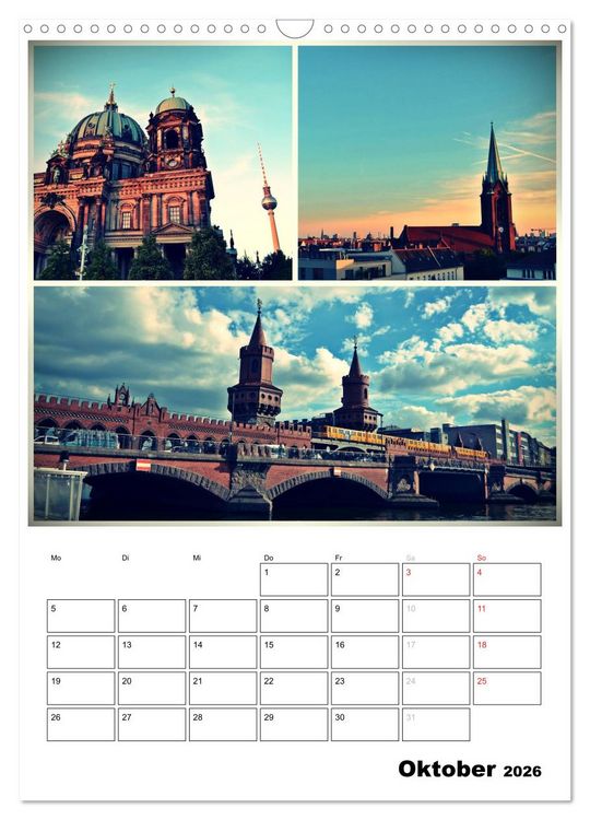 Produktbild: BERLIN / Planer (Wandkalender 2026 DIN A3 hoch), CALVENDO Monatskalender