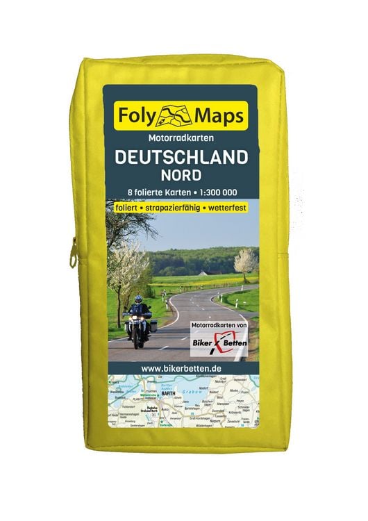 Produktbild: FolyMaps Motorradkarten Deutschland Nord