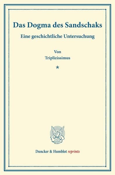 Produktbild: Das Dogma des Sandschaks.