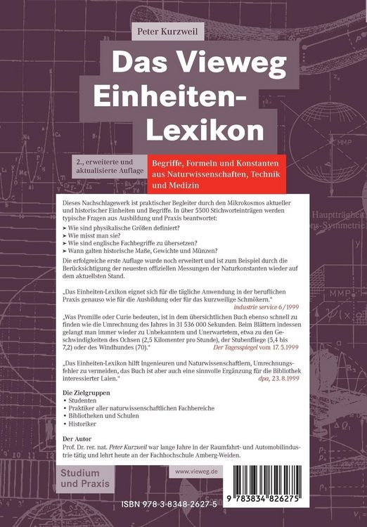 Produktbild: Das Vieweg Einheiten-Lexikon