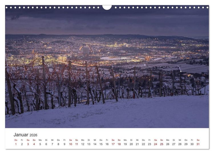 Produktbild: Stadtblick Stuttgart (Wandkalender 2026 DIN A3 quer), CALVENDO Monatskalender