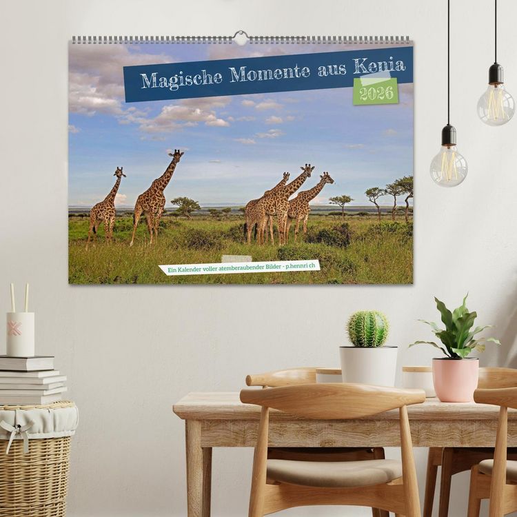 Produktbild: Magische Momente aus Kenia (Wandkalender 2026 DIN A2 quer), CALVENDO Monatskalender