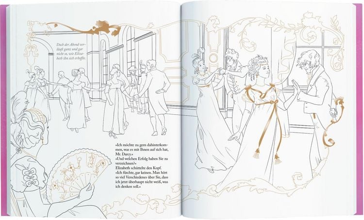 Produktbild: Stolz und Vorurteil - Das gro&szlig;e Jane Austen-Malbuch