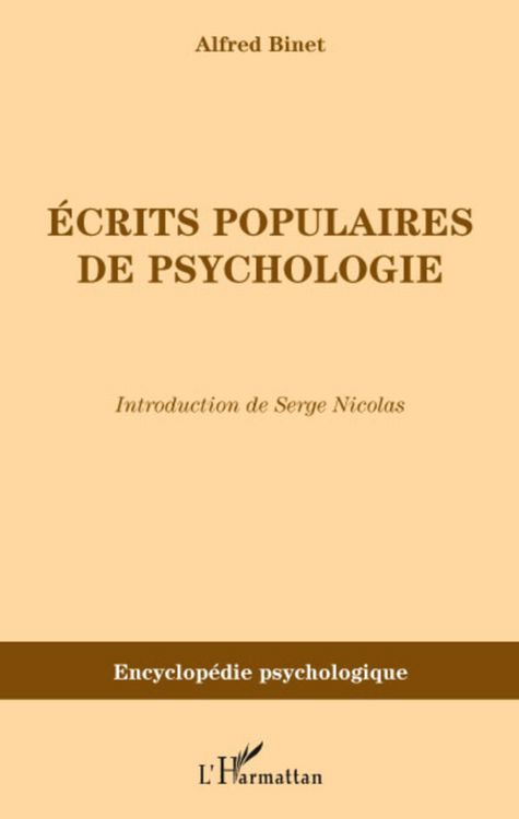 Produktbild: Ecrits populaires de psychologie
