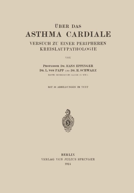 Produktbild: &Uuml;ber das Asthma Cardiale Versuch zu einer Peripheren Kreislaufpathologie