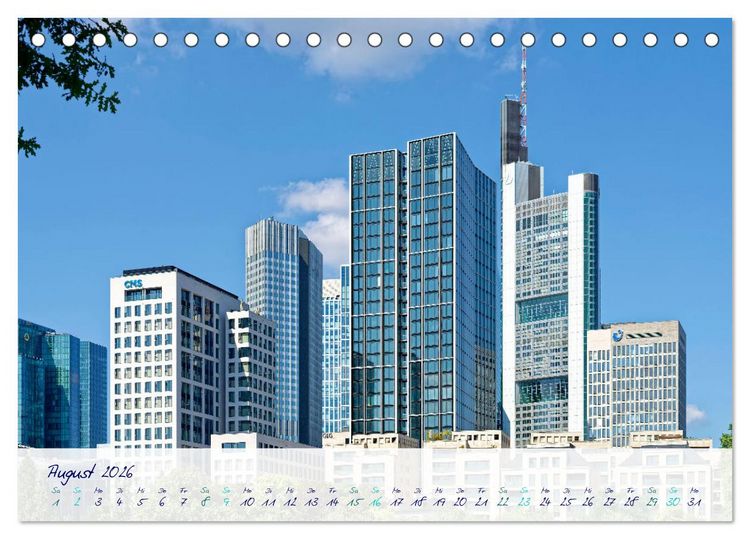 Produktbild: Furioses Frankfurt am Main (Tischkalender 2026 DIN A5 quer), CALVENDO Monatskalender