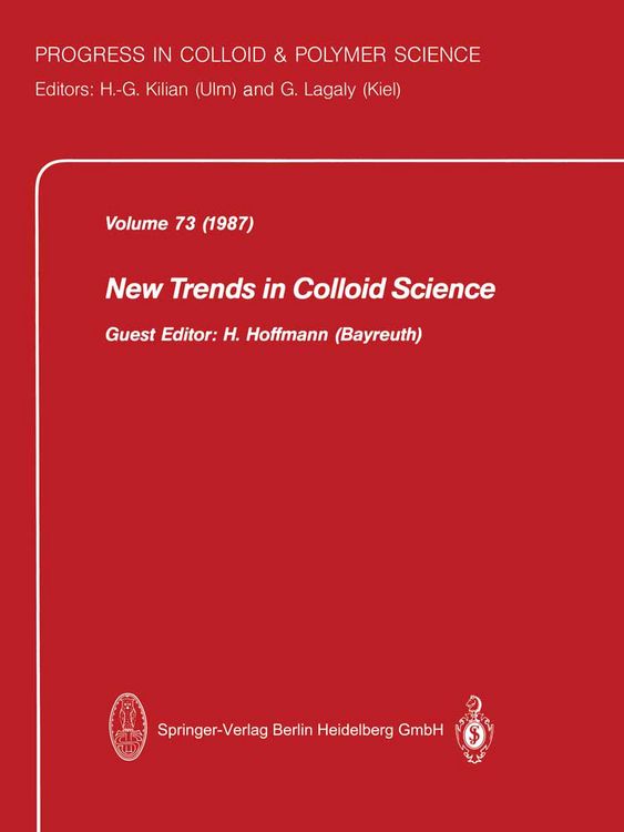 Produktbild: New Trends in Colloid Science