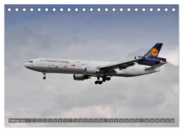 Produktbild: Flugzeuge zwischen Himmel und Erde (Tischkalender 2026 DIN A5 quer), CALVENDO Monatskalender