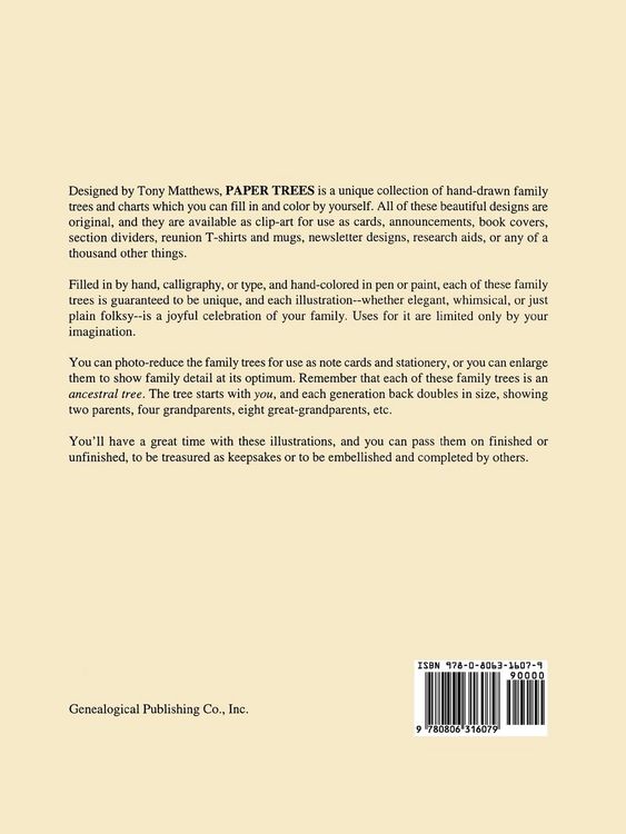 Produktbild: Paper Trees. Genealogical Clip-Art