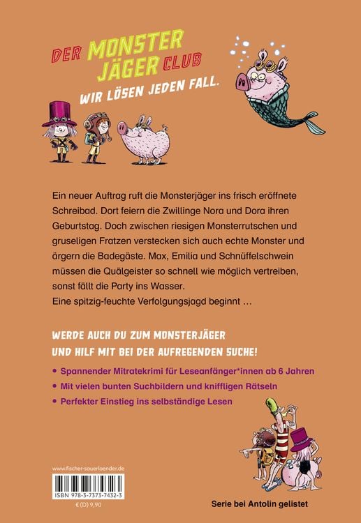 Produktbild: Der Monsterj&auml;ger-Club &ndash; Gruselgeburtstag im Schreibad