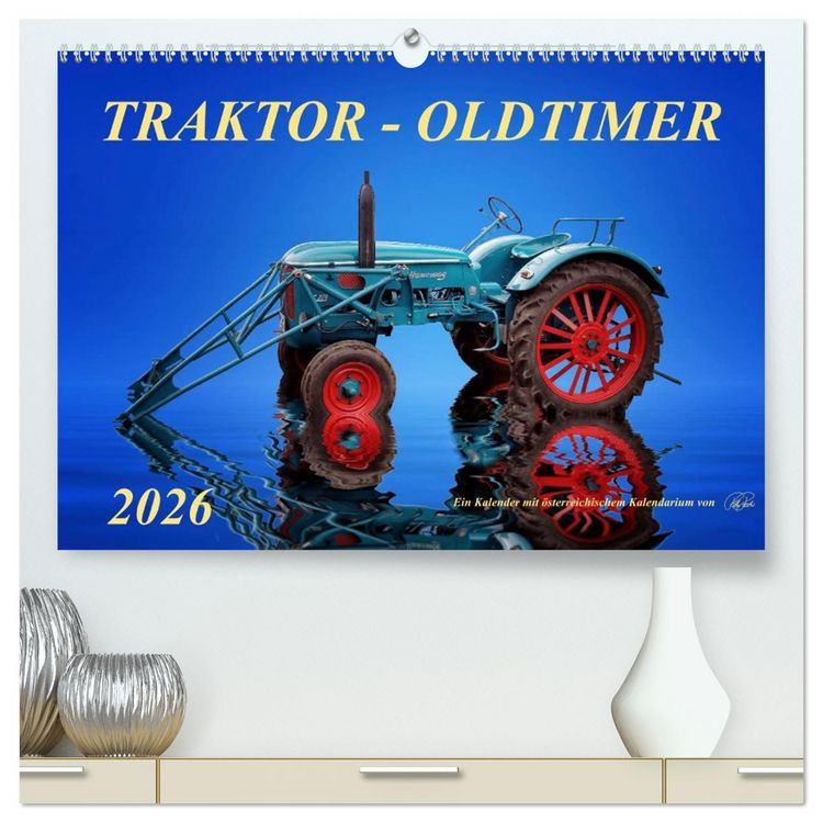 Produktbild: Traktor - Oldtimer (hochwertiger Premium Wandkalender 2026 DIN A2 quer), Kunstdruck in Hochglanz