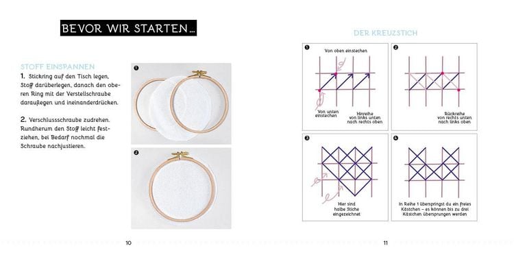 Produktbild: Sticken &ndash; das Easy Starterset f&uuml;r dekorative Kreuzstichmotive
