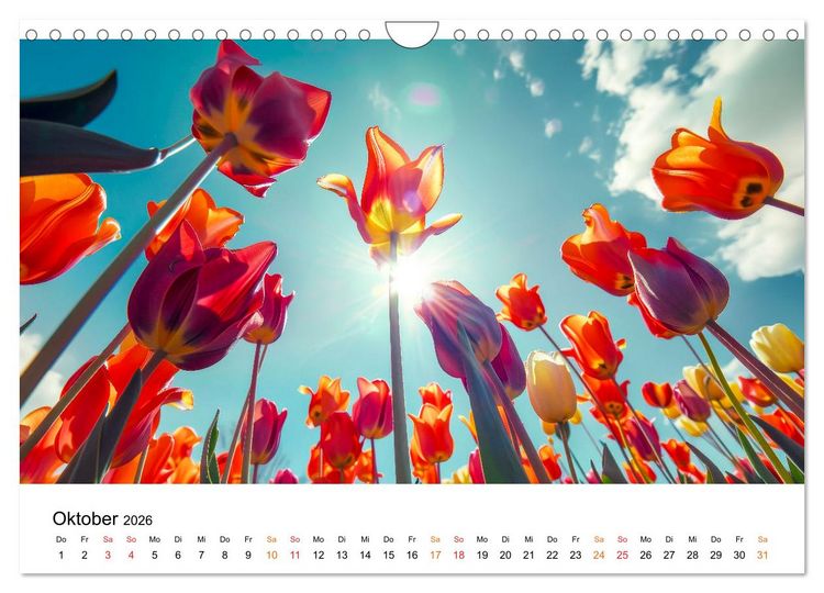 Produktbild: Tulpen - ein Farbenmeer (Wandkalender 2026 DIN A4 quer), CALVENDO Monatskalender