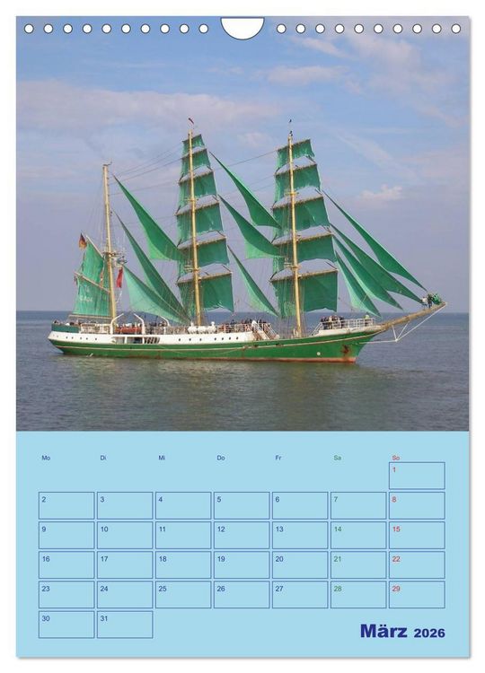 Produktbild: Seefahrer Romantik 2026 (Wandkalender 2026 DIN A4 hoch), CALVENDO Monatskalender