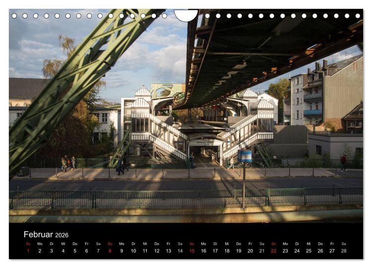 Produktbild: Die Wuppertaler Schwebebahn (Wandkalender 2026 DIN A4 quer), CALVENDO Monatskalender
