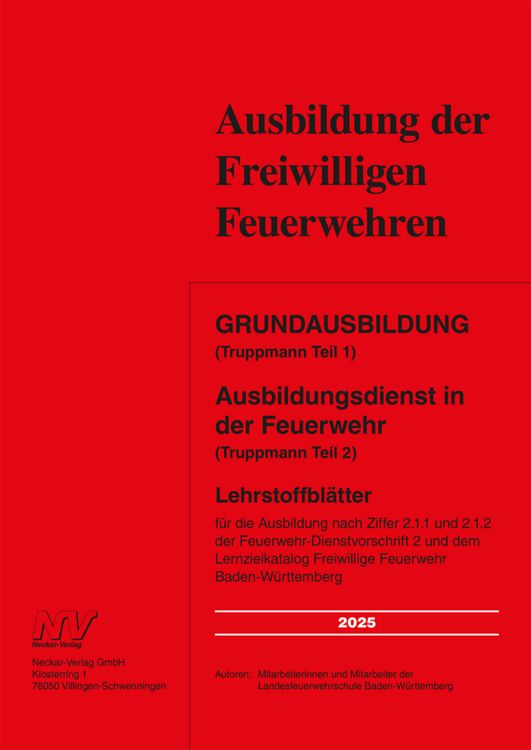 Produktbild: Grundausbildung (Truppmann Teil 1) Ausbildungsdienst in der Feuerwehr (Truppmann Teil 2)
