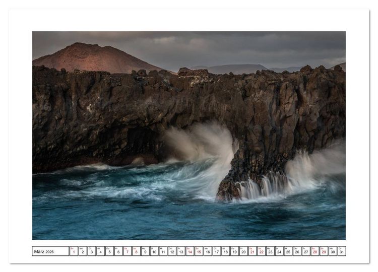 Produktbild: Lanzarote - Naturwunder im Atlantik (Wandkalender 2026 DIN A4 quer), CALVENDO Monatskalender
