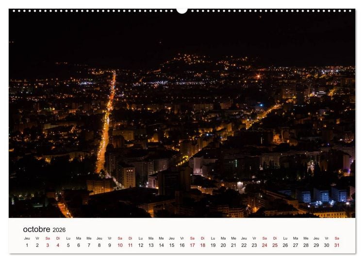Produktbild: Autour de Grenoble (Calendrier mural 2026 DIN A2 vertical) calendrier de bureau