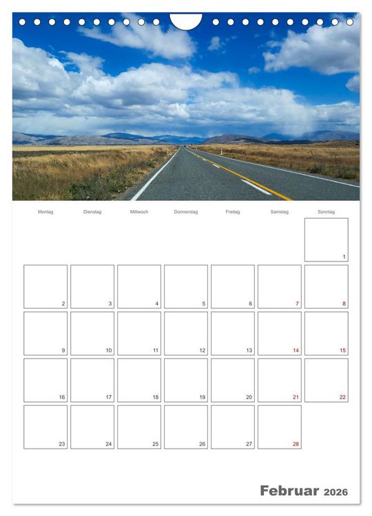 Produktbild: Neuseeland &ndash; Unterwegs auf Traumstra&szlig;en der S&uuml;dinsel (Wandkalender 2026 DIN A4 hoch), CALVENDO Monatskalender