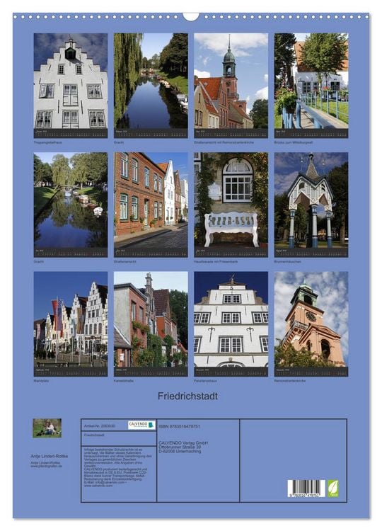 Produktbild: Friedrichstadt (Wandkalender 2026 DIN A2 hoch), CALVENDO Monatskalender