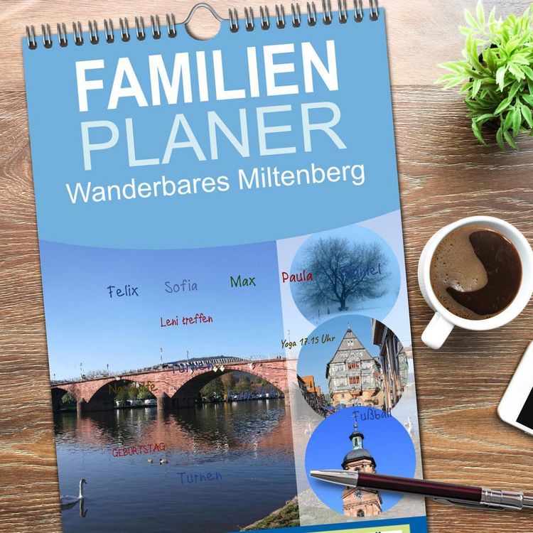 Produktbild: Familienplaner 2026 - Wanderbares Miltenberg mit 5 Spalten (Wandkalender, 21 x 45 cm) CALVENDO