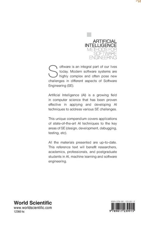 Produktbild: Artificial Intelligence Methods For Software Engineering