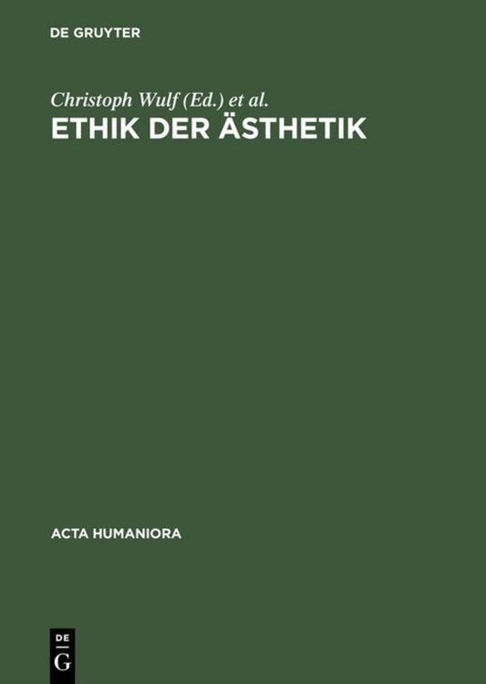 Produktbild: Ethik der &Auml;sthetik