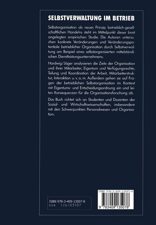 Produktbild: Selbstverwaltung im Betrieb