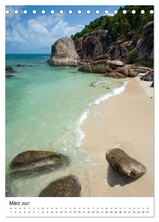 Produktbild: Thailand - Inseln und Str&auml;nde (Tischkalender 2027 DIN A5 hoch), CALVENDO Monatskalender