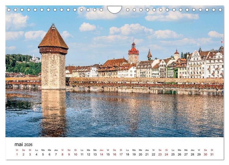 Produktbild: Visite de la Suisse (Calendrier mural 2026 DIN A4 vertical), CALVENDO calendrier mensuel